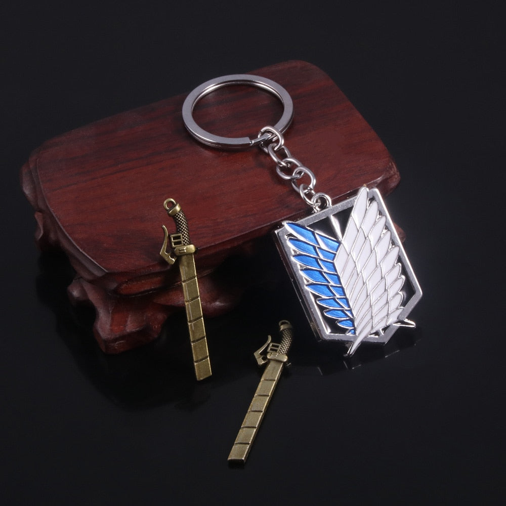 Chaveiro, Colar e Bracelete Attack on Titan