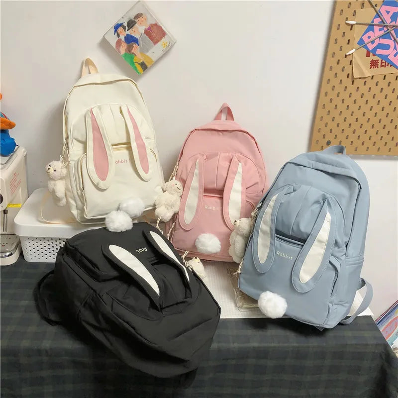 MOCHILA ESCOLAR (CUTE RABBIT)