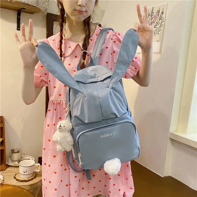 MOCHILA ESCOLAR (CUTE RABBIT)