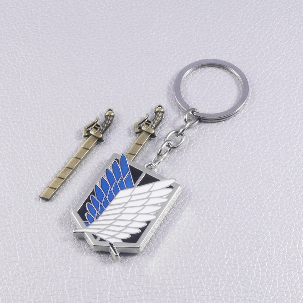 Chaveiro, Colar e Bracelete Attack on Titan