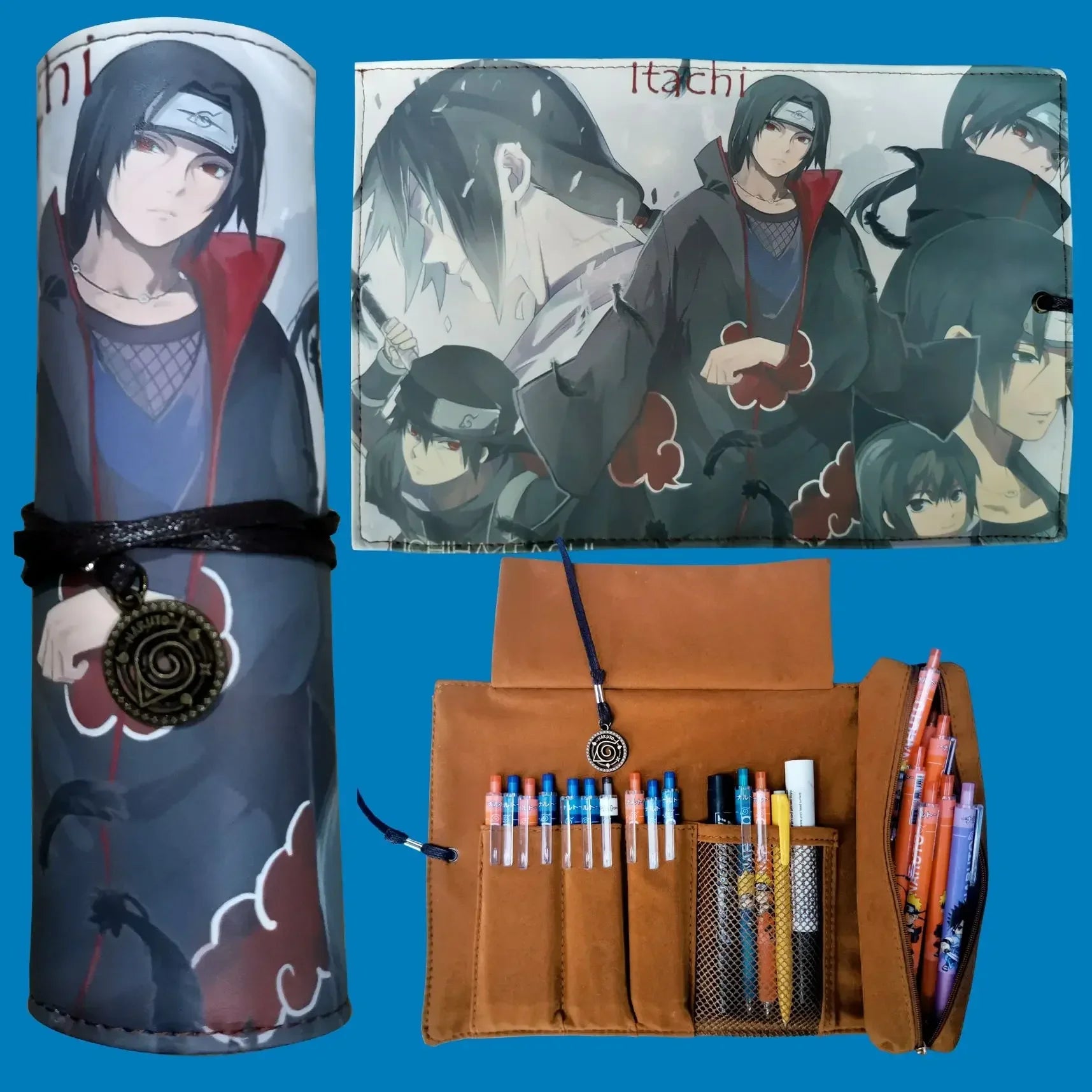 ESTOJO DE CANETAS - NARUTO SHIPPUDEN