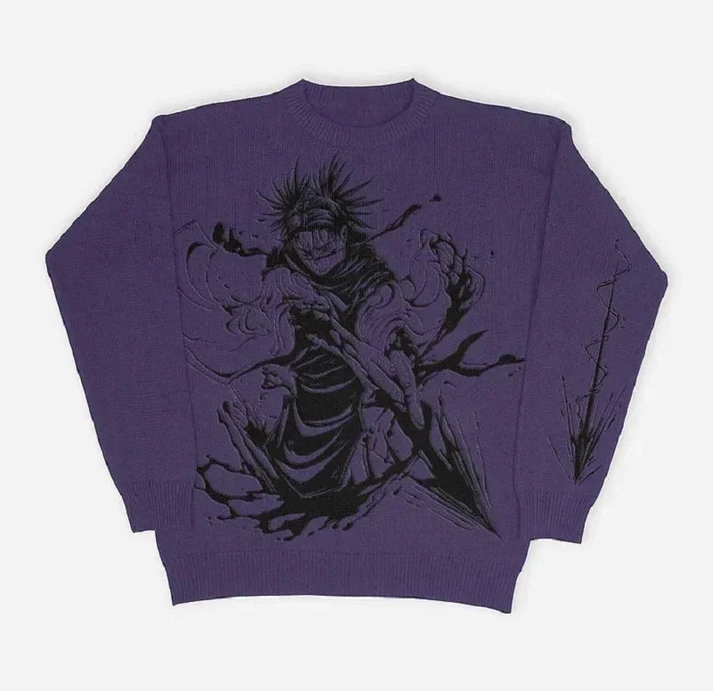 Suéter Oversized Mangá Harajuku Streetwear