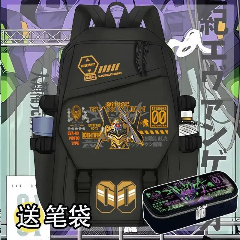 Mochila Evangelion Angel Slayer com Estojo