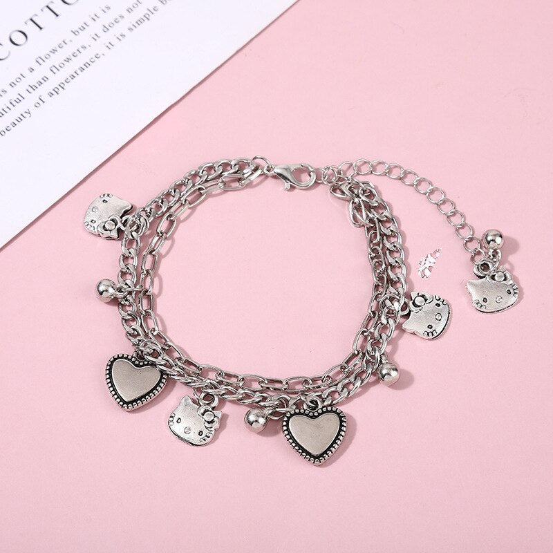 Pulseira Hello Kitty, Gatinha Fofa