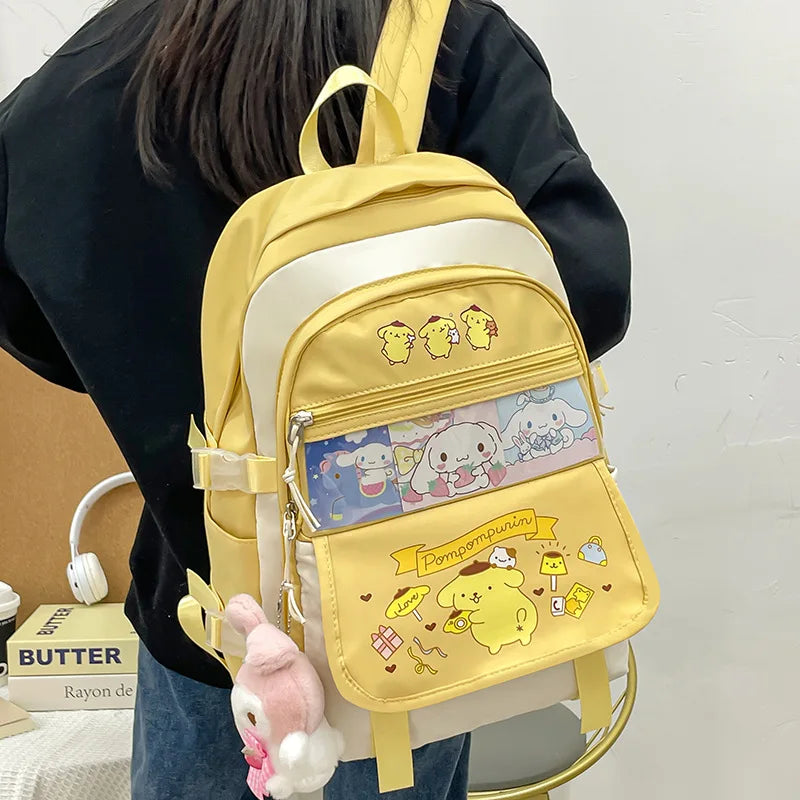 Mochila Kawaii Sanrio – Cinnamoroll, Kuromi e My Melody