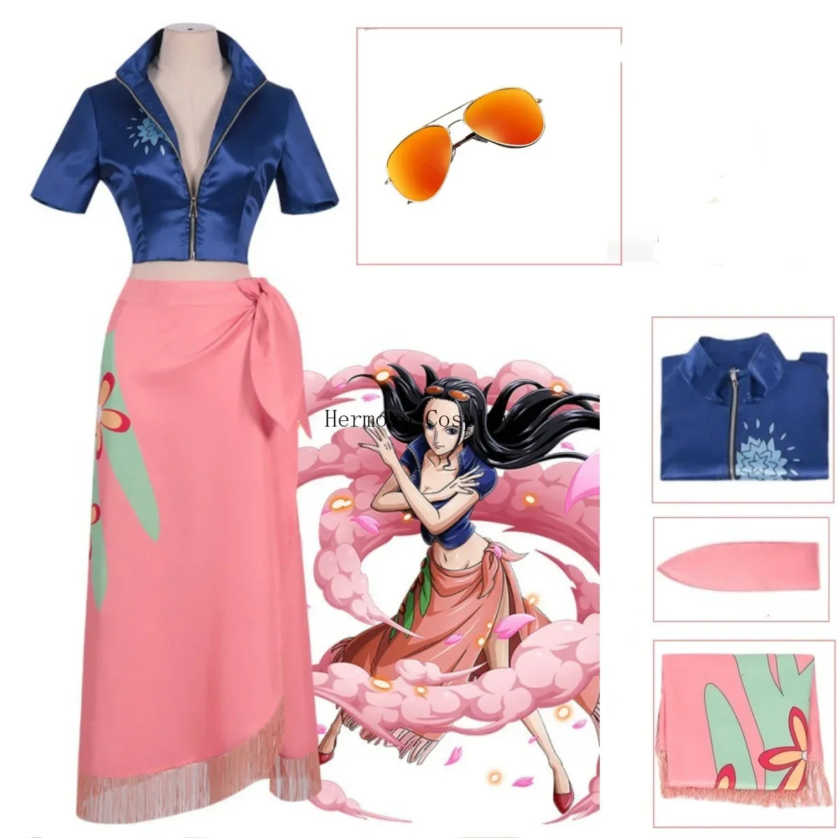 Fantasia Cosplay Adulto Nico Robin Sabaody
