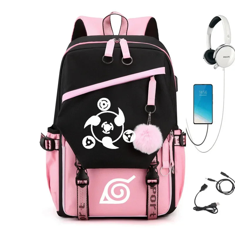 MOCHILA NARUTO EM LONA
