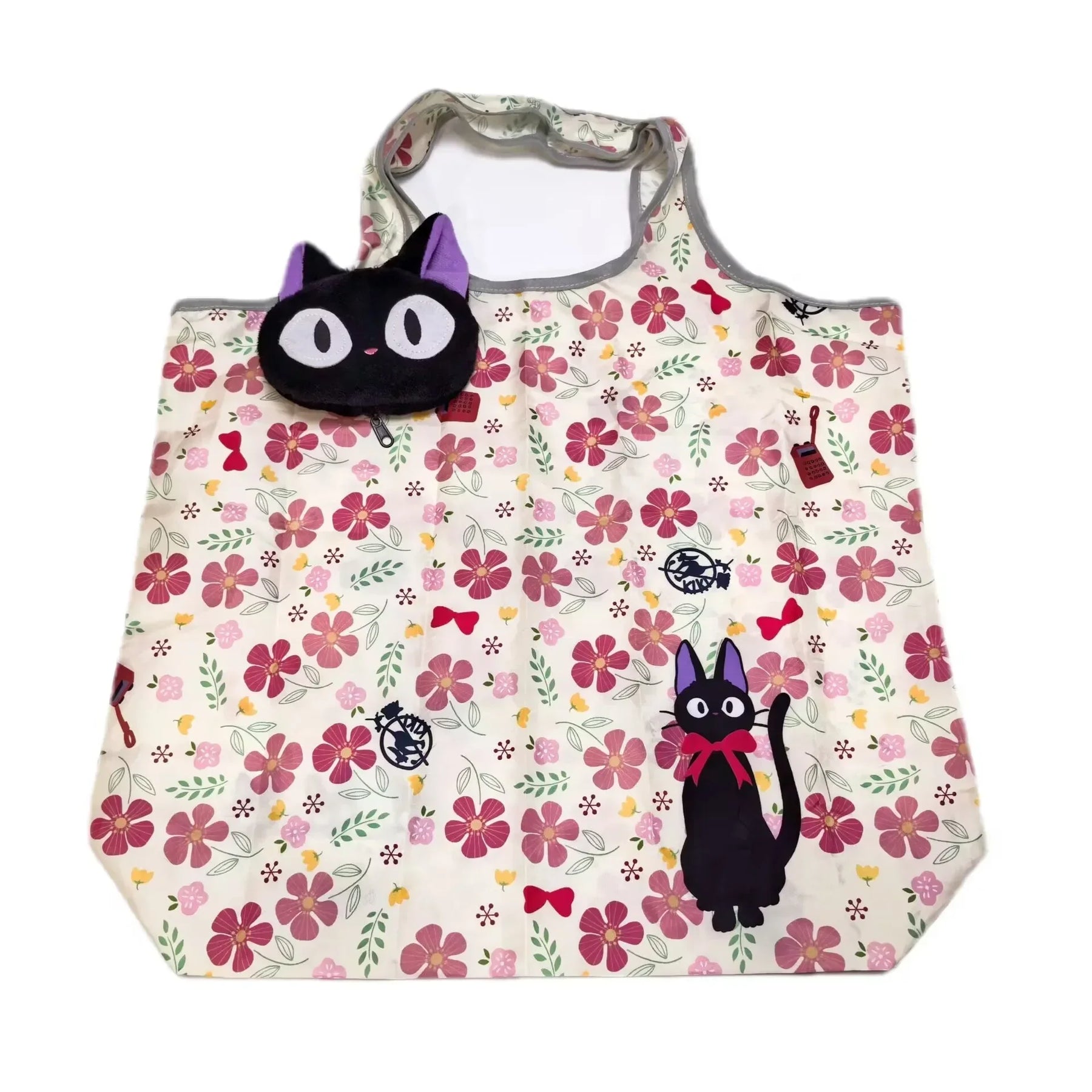 Ecobag Ghibli com Chaveiro – Totoro, Jiji, Catbus e Mais