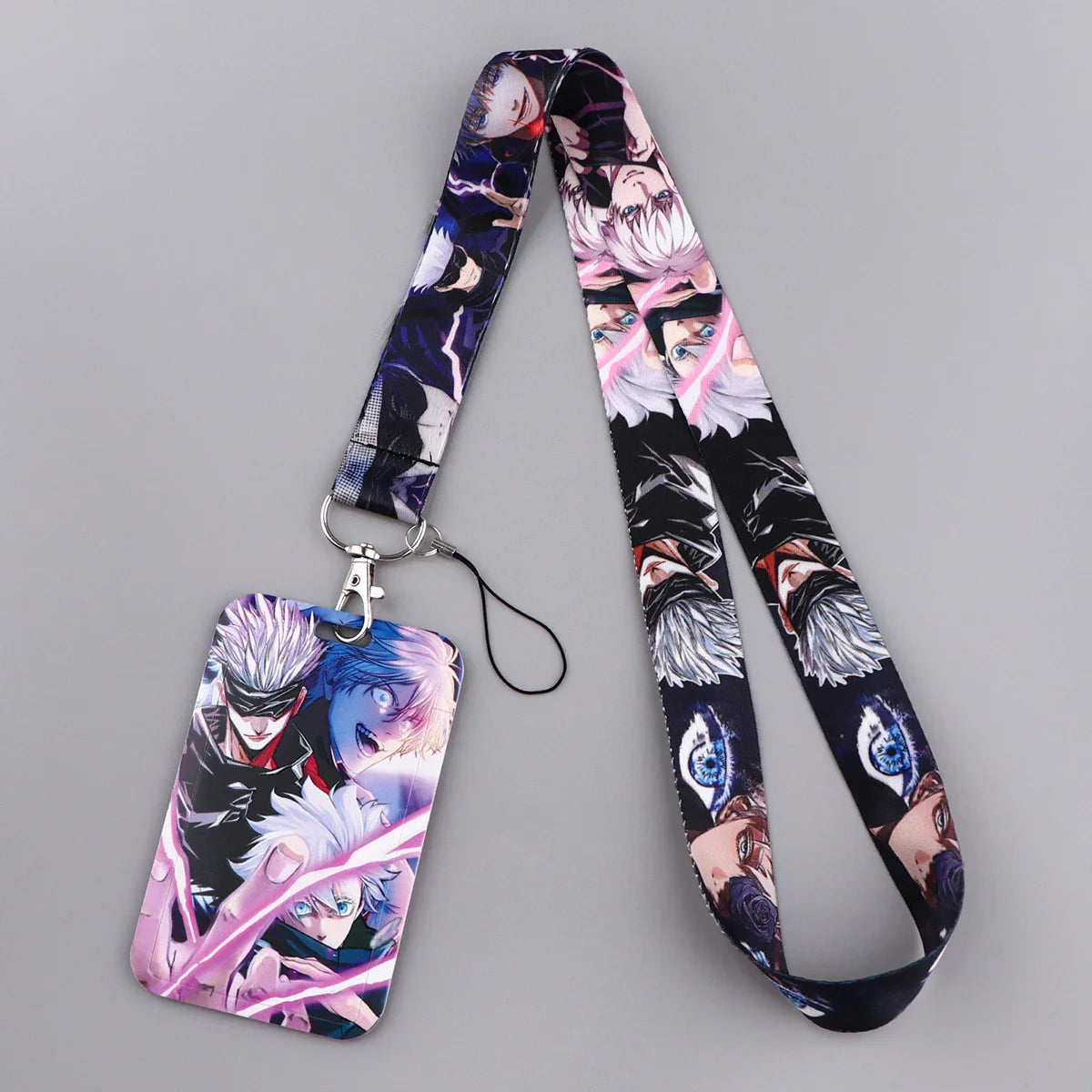 Chaveiro Cordões de Pescoço Gojo Satoru, Com Card