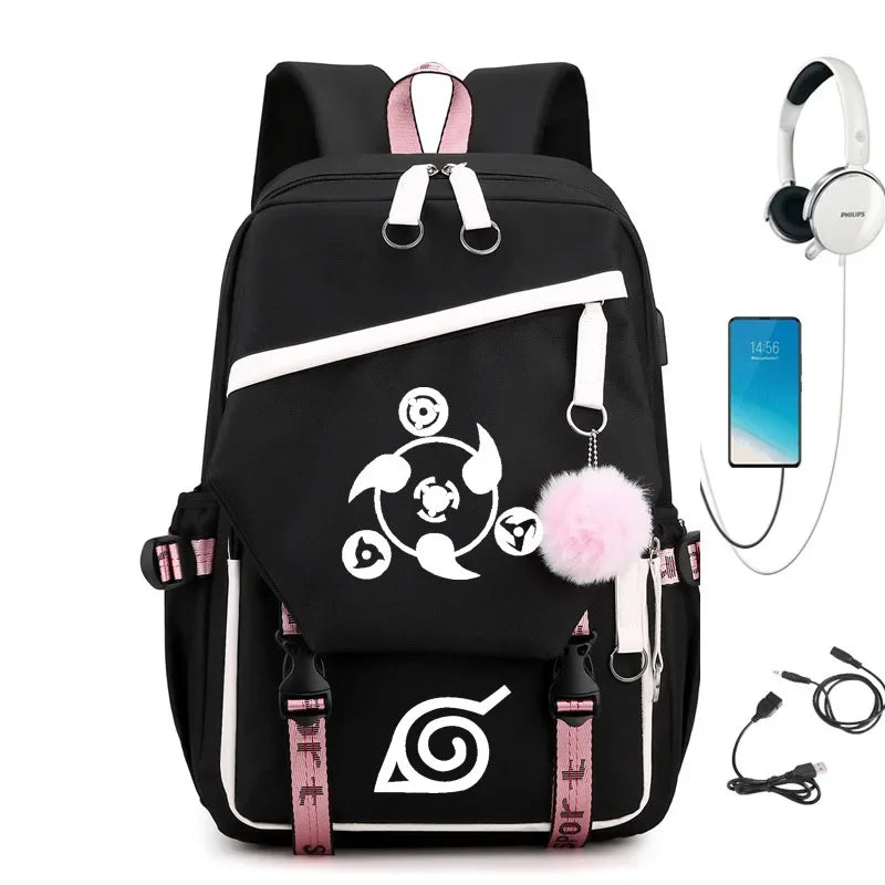 MOCHILA NARUTO EM LONA