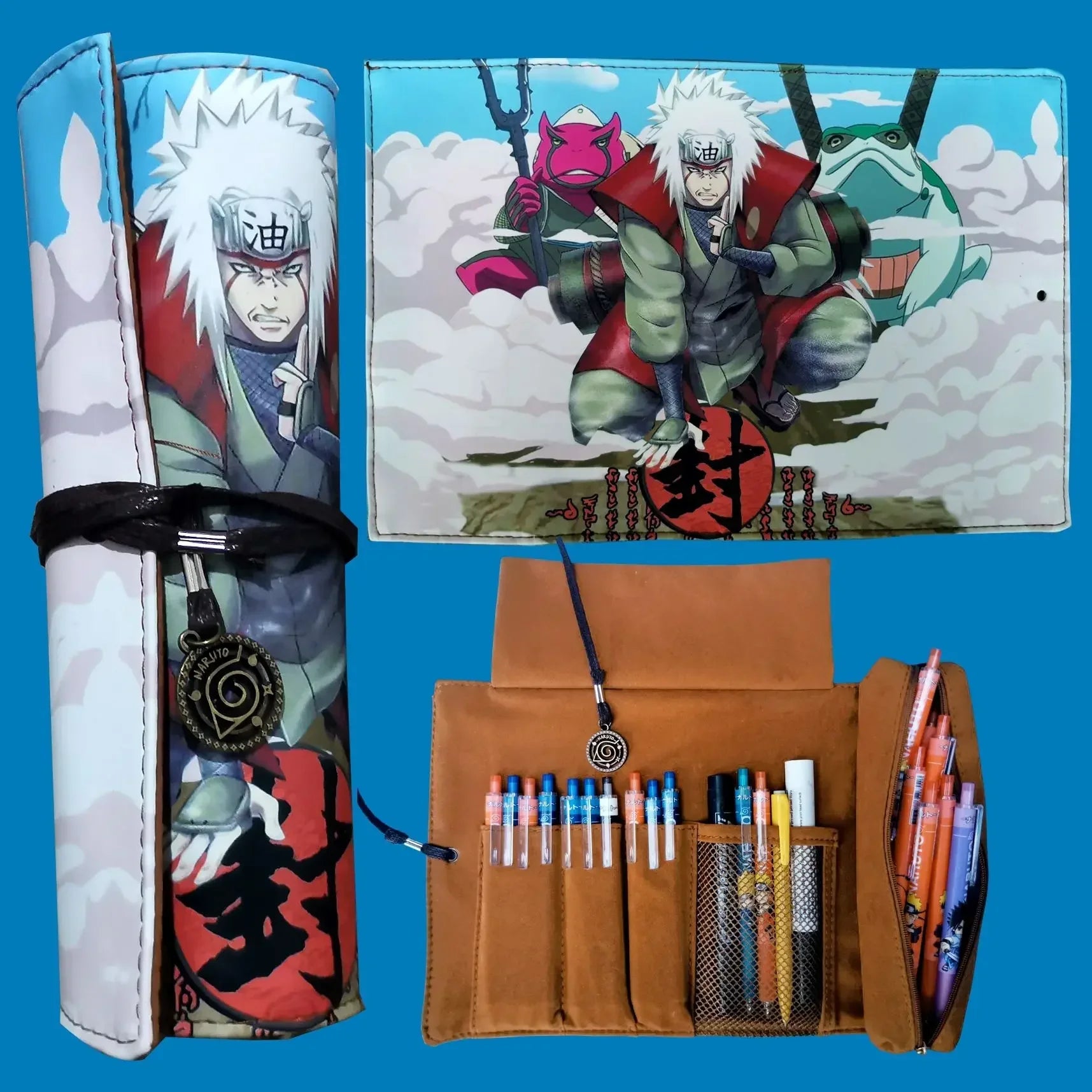 ESTOJO DE CANETAS - NARUTO SHIPPUDEN