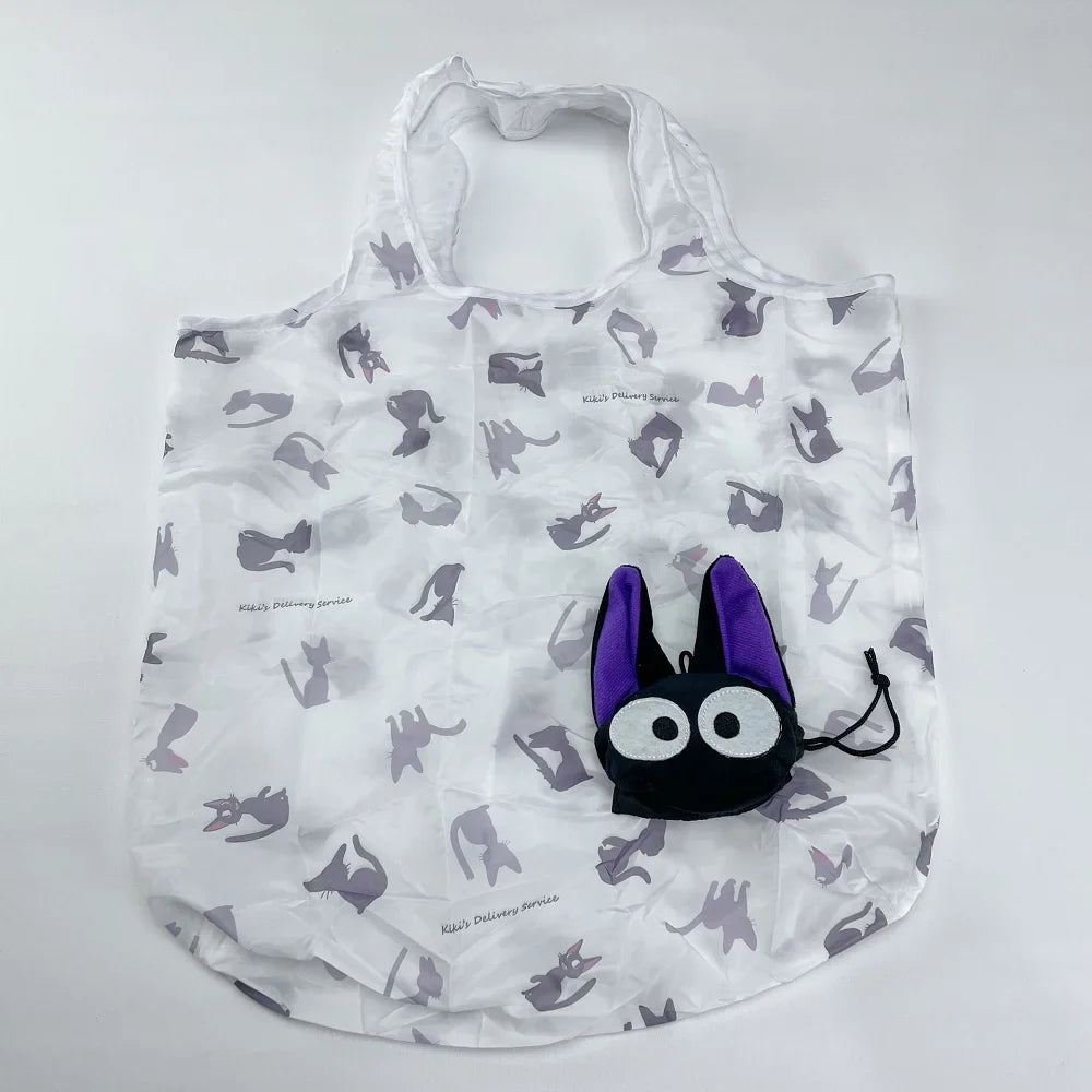 Ecobag Ghibli com Chaveiro – Totoro, Jiji, Catbus e Mais