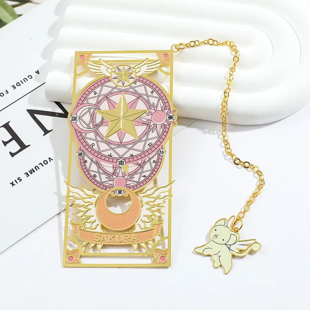 Marcador de Página Mágico Cardcaptor Sakura, Edição Clow Card Metálico
