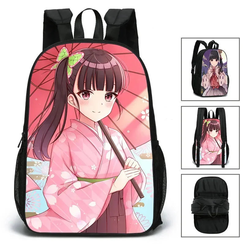 Mochila 3D Pilares da Respiração, Demon Slayer