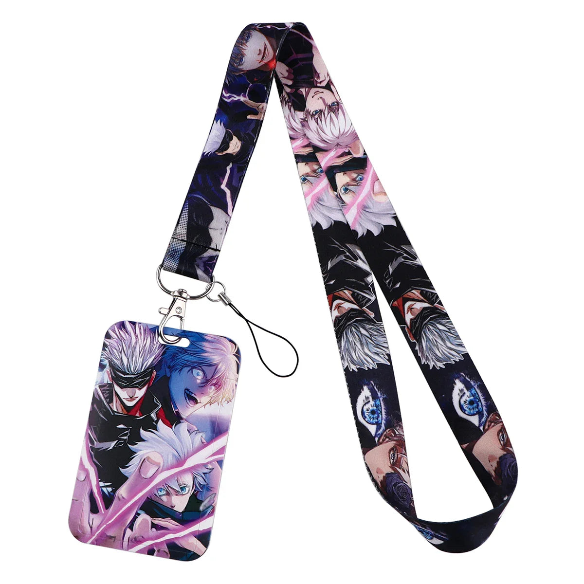 Chaveiro Cordões de Pescoço Gojo Satoru, Com Card