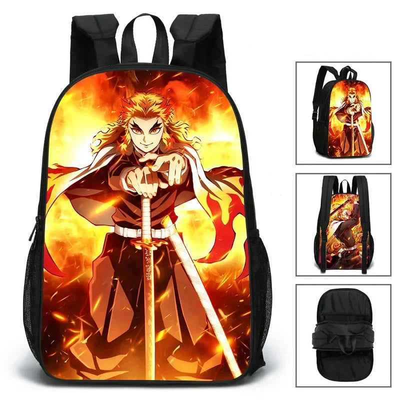 Mochila 3D Pilares da Respiração, Demon Slayer