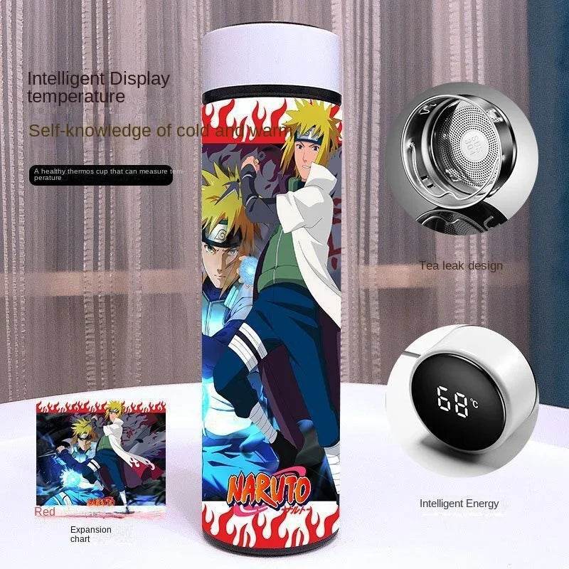 GARRAFA TÉRMICA COM TEMPERATURA DIGITAL (ANIME NARUTO)