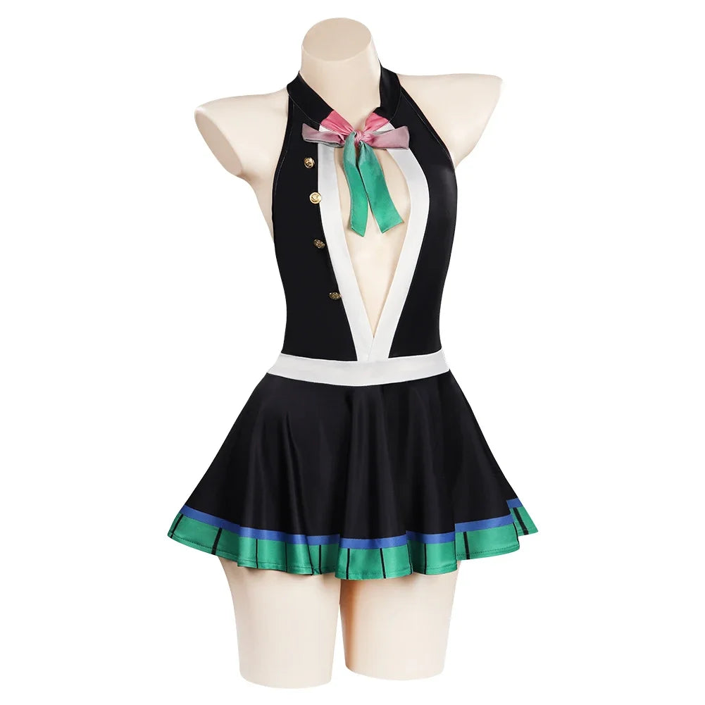 Traje de Banho Biquíni Cosplay Demon Slayer