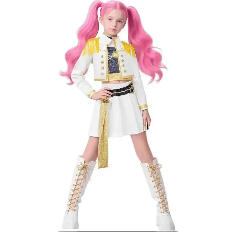 Fantasia Cosplay Infantil Rumi – Demon Hunters (Anime/Movie)