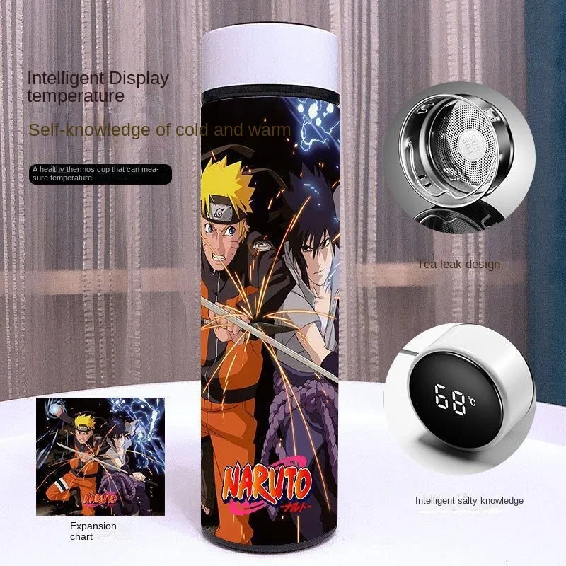 GARRAFA TÉRMICA COM TEMPERATURA DIGITAL (ANIME NARUTO)
