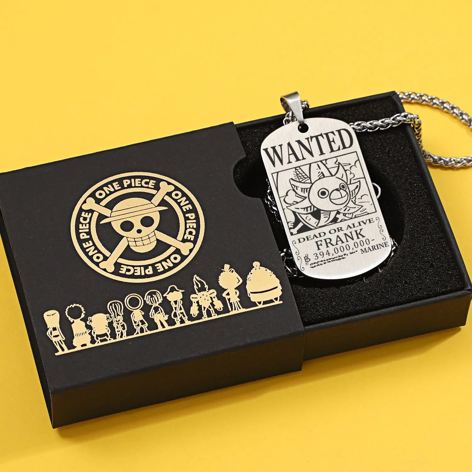COLAR DOG TAG ONE PIECE EM AÇO