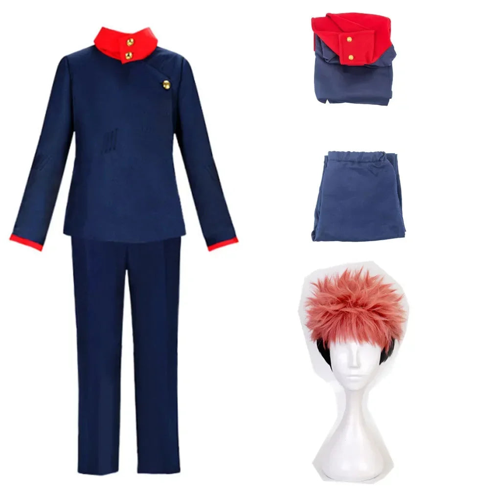 Fantasia Cosplay Adulto e Infantil Yuji Itadori