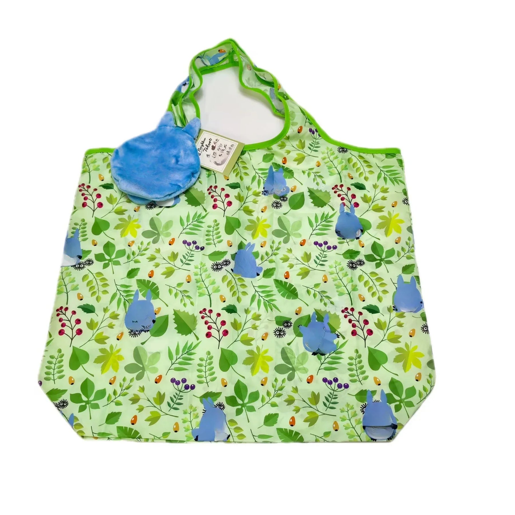 Ecobag Ghibli com Chaveiro – Totoro, Jiji, Catbus e Mais