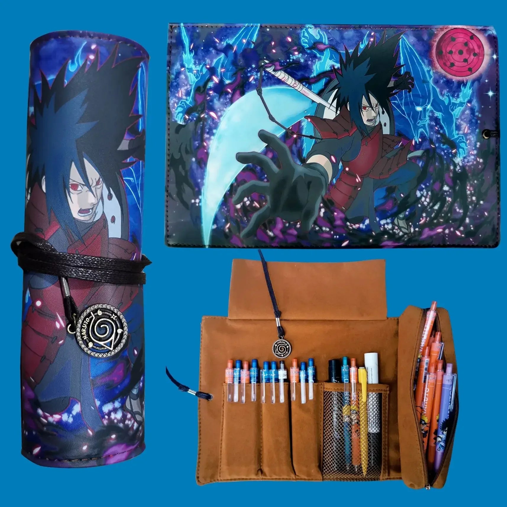 ESTOJO DE CANETAS - NARUTO SHIPPUDEN