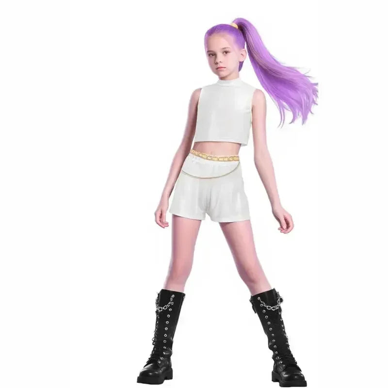 Fantasia Cosplay Infantil Rumi – Demon Hunters (Anime/Movie)