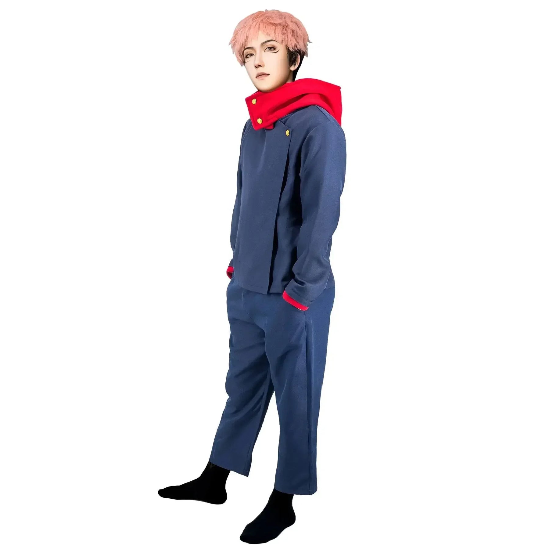 Fantasia Cosplay Adulto e Infantil Yuji Itadori