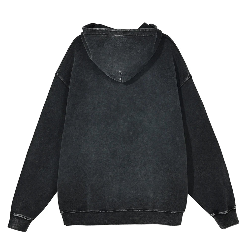 Moletom Vintage Oversized JJK, Edição Maldição Suprema