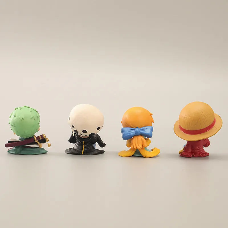 Chibby Mini Chapéus de Palha (4 Peças)