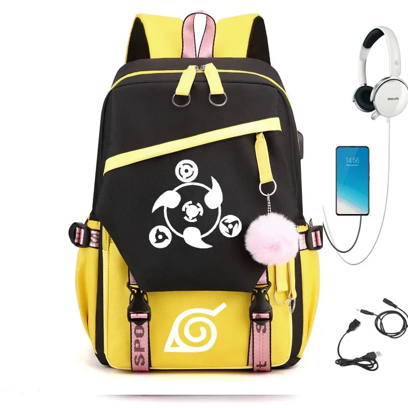 MOCHILA NARUTO EM LONA