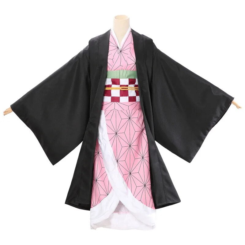 Fantasia Cosplay Adulto e Infantil Nezuko Kamado