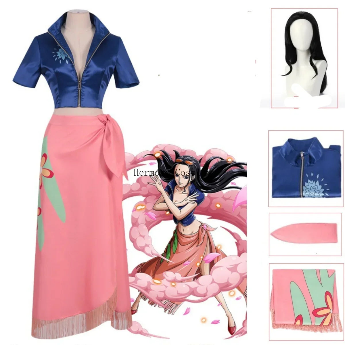 Fantasia Cosplay Adulto Nico Robin Sabaody