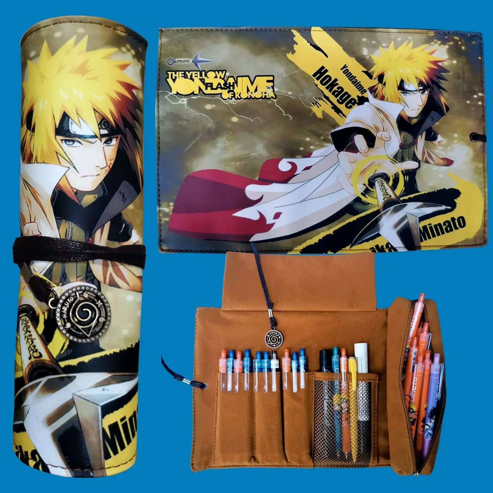 ESTOJO DE CANETAS - NARUTO SHIPPUDEN