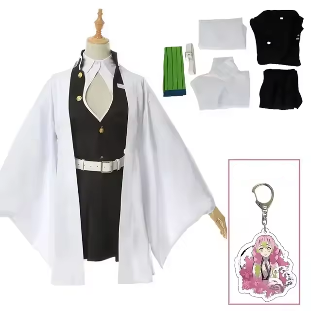 Fantasia Cosplay Adulto e Infantil Mitsuri Kanroji