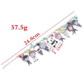 Bracelete Pulseira Jujutsu Kaisen Chibi, 12 Chibis