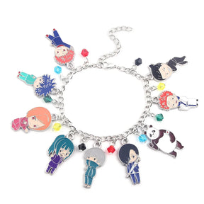 Bracelete Pulseira Jujutsu Kaisen Chibi, 12 Chibis