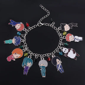 Bracelete Pulseira Jujutsu Kaisen Chibi, 12 Chibis