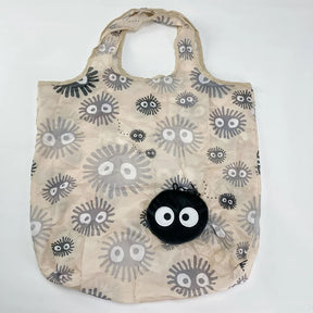 Ecobag Ghibli com Chaveiro – Totoro, Jiji, Catbus e Mais