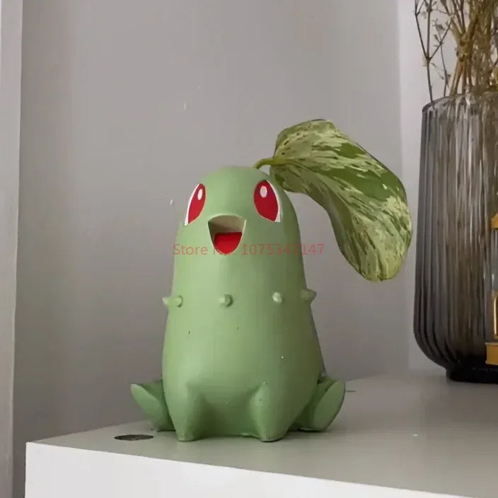 Chikorita, Porta Plantas - 3 Peças