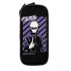 Estojo Escolar Gojo, Jujutsu Kaisen | Compartimentos Duplos