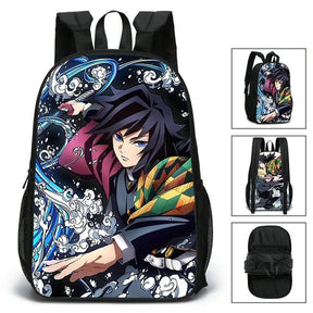Mochila 3D Pilares da Respiração, Demon Slayer