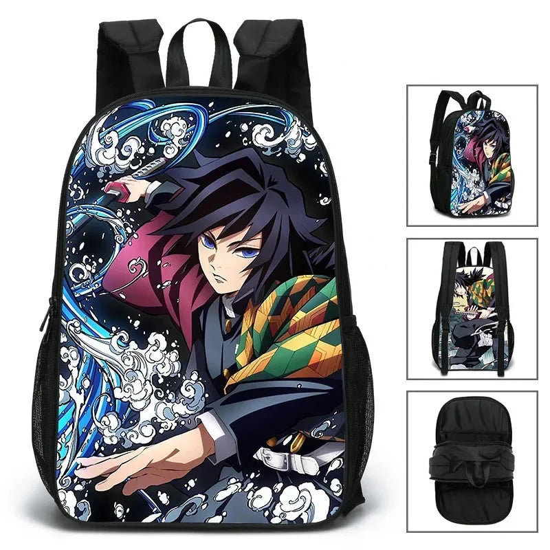 Mochila 3D Pilares da Respiração, Demon Slayer