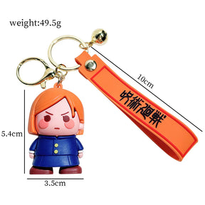 Chaveiro JJK Chibi, Kit com Personagens + Pingente Temático