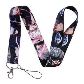 Chaveiro Cordões de Pescoço Gojo Satoru, Com Card