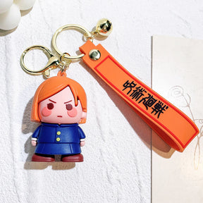 Chaveiro JJK Chibi, Kit com Personagens + Pingente Temático