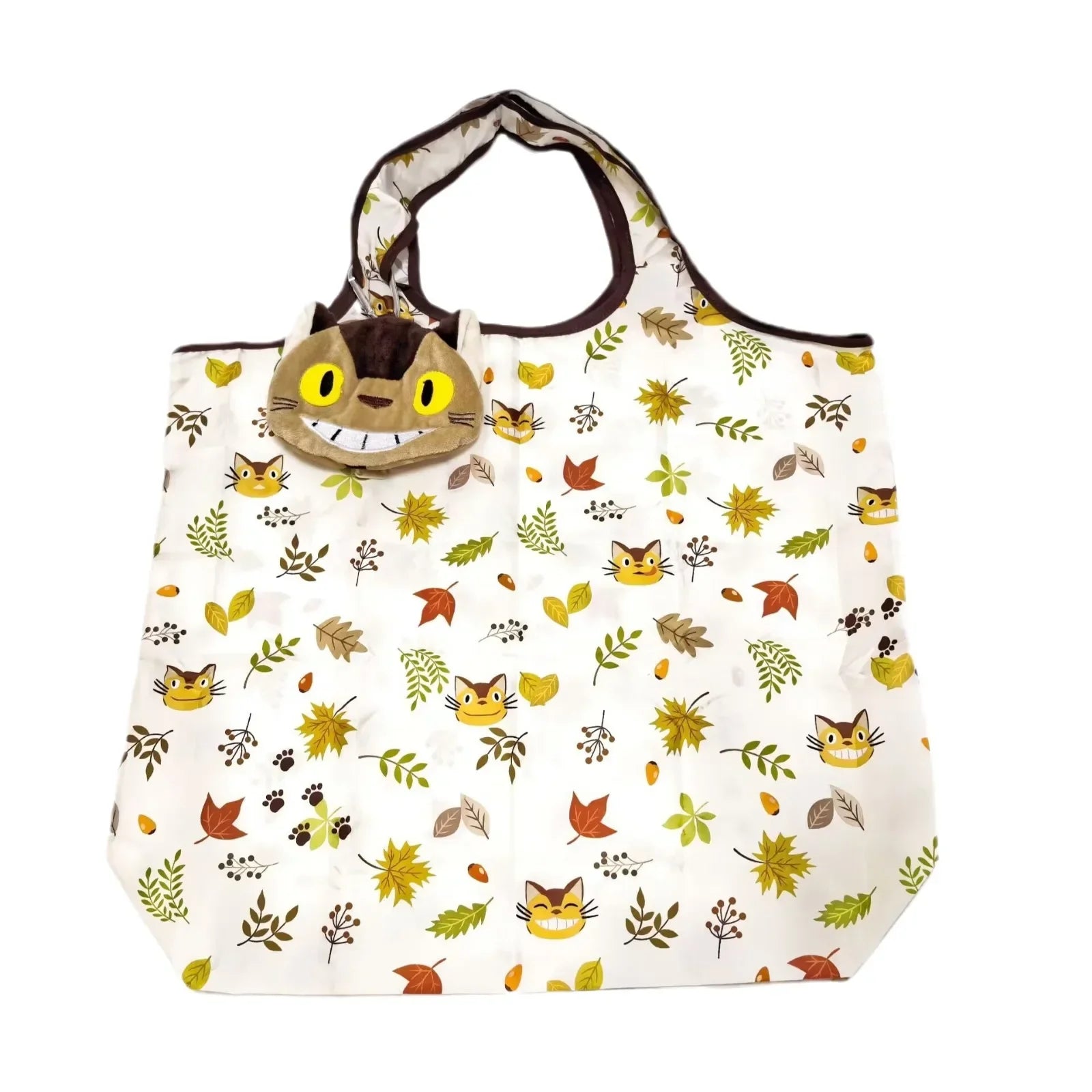 Ecobag Ghibli com Chaveiro – Totoro, Jiji, Catbus e Mais