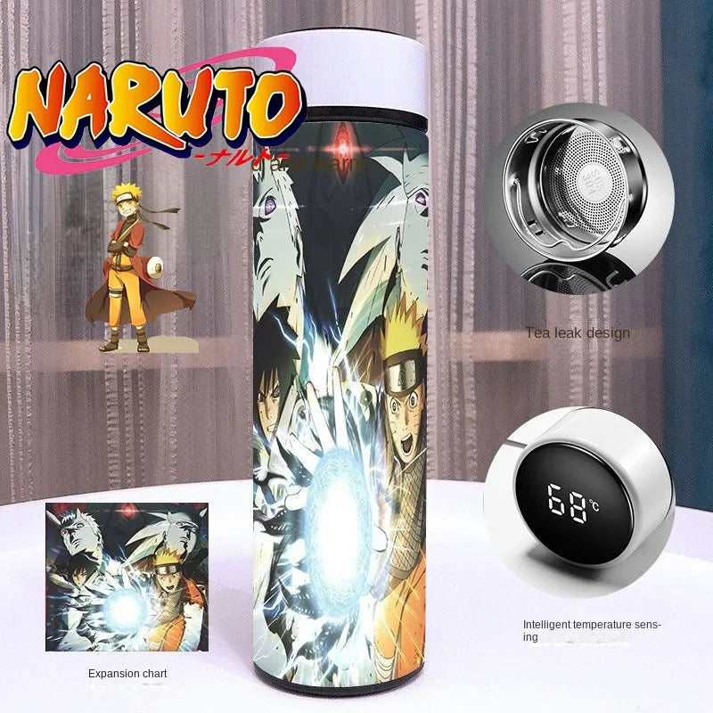 GARRAFA TÉRMICA COM TEMPERATURA DIGITAL (ANIME NARUTO)